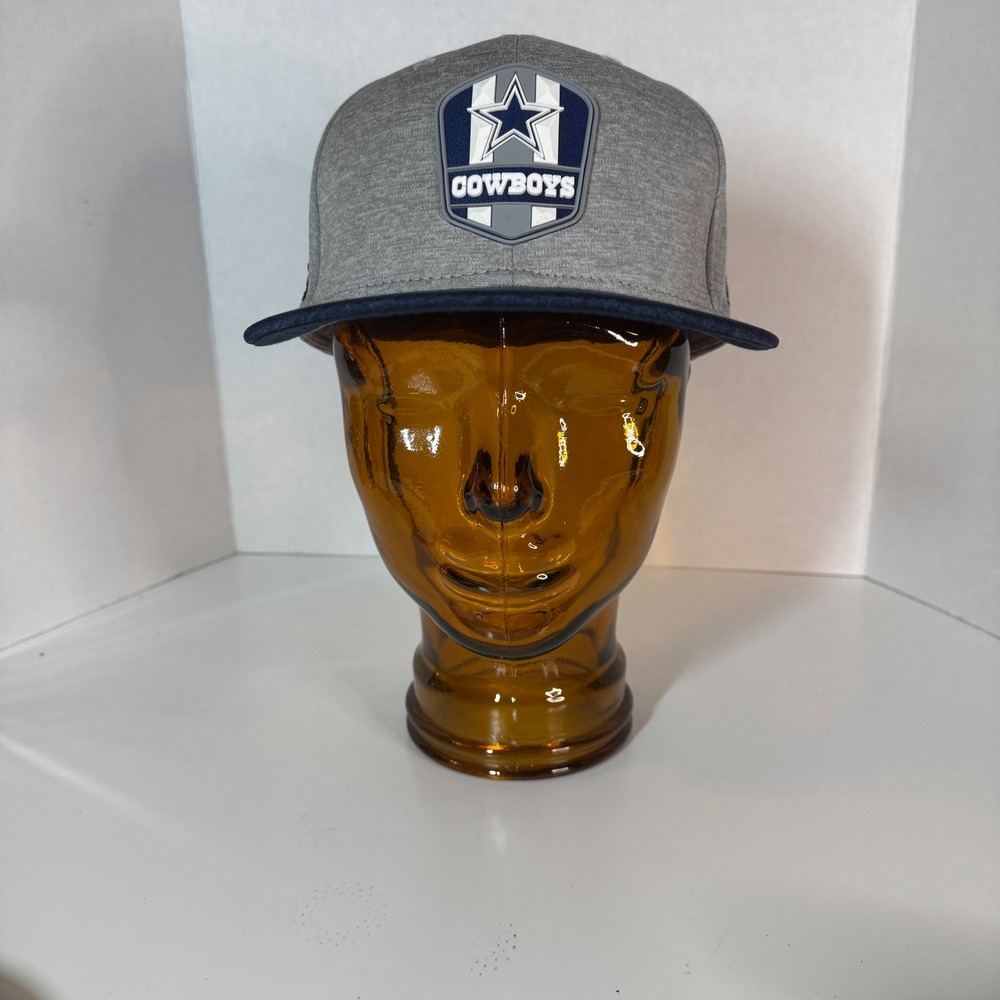 New Era Dallas Cowboys NFL 59FIFTY Fitted Hat Gray Navy Size 7 5/8